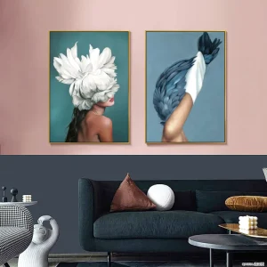 Portraits Living Room Printed Cartoon Wall Mural Wallpaper 3D Textured Eco-Friendly Home Decor