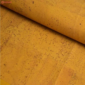 Portugal Special Design Yellow Bread Veins Natural Cork Fabric for Bags