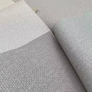 Practical Not Self Adhesive Wallpaper Fabric Canvas Water Proof Wallpaper Wall Covering Fabric Roll