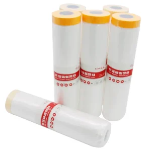 Pre taped Masking Film Acrylic Adhesive Washi Base Easy Tear Small Size for Painting Wallpaper Decoration Ready to Ship