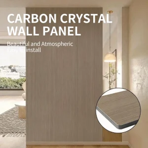 Premium Carbon Crystal Panels Waterproof Fluorescent Effect Scratch Resistant High Gloss Matte for Kitchen Living Room Hotel