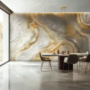 Premium Peel and Stick Wallpaper Marble & Rose Gold Elegant Murals for Luxury Homes Waterproof Installation for Bedroom Walls