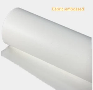 Printable Material Customized Non Woven Wallpaper with Fabric Texture Embossed Blank Wallpaper Material for Interior
