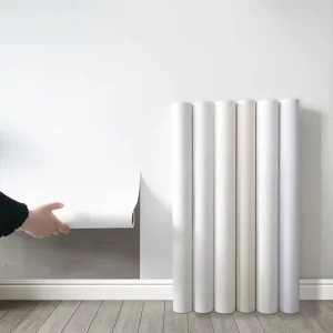Printable PVC Wall Decals Moisture Resistant & Scratch Proof 3D Self Adhesive Wallpaper Minimalist Style Wall Coverings