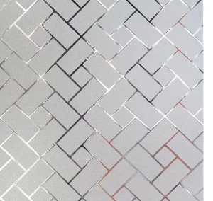 Privacy Window Films Decorative Adhesive Paper Format Large Vinyl Roll PVC Glossy Self-adhesive Wallpaper Rolls 24inch X1970inch