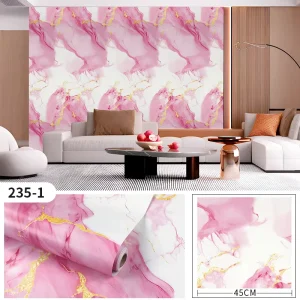 Pvc Marble Wallpaper Roll Self Adhesive Waterproof for Wall Sticker 45cm X10m
