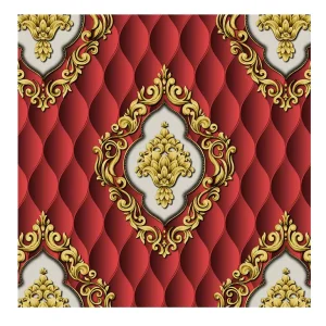 Pvc Red Color Wallpaper Home Decoration Classic Damascus Bedroom Wallpaper Living Room Tv Background Luxury Vinyl Wallpaper