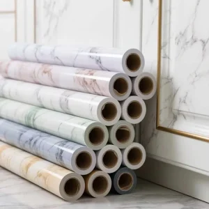 Pvc Self adhesive Marble Wallpaper Sticker Oil proof Marble Wallpaper Rolls for Home Decoration Sticker
