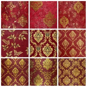 Red 3D Big Flower European PVC Wallpaper for Bedroom Living Room Hotel KTV Restaurant TV Background Wall