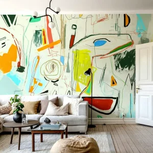 Removable Embossed Waterproof HD Print Multicolor Wall Mural