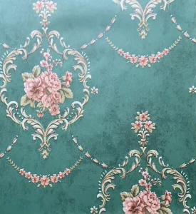 Removable Textured Floral Peel and Stick Wallpaper Sticker Roll
