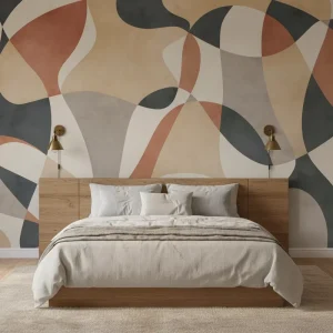 Removable Waterproof Home Room Wall Decoration Boho Geometric Abstract Art Mural Wallpaper