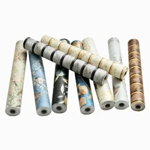 Retro 3D Embossed Peel and Stick Wallpaper Self Adhesive Decorative Wall Paper for Bedroom Hotel Interior Background Wall