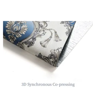 Retro 3D Stereo Emboss Wallpaper Self Adhesive Non woven Wallpaper Pastoral Flower Wall Peel and Stick Wallpaper