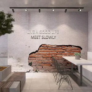 Retro Nostalgic Seamless Fabric Waterproof 3D Matte Finish Wallpaper Bar Background Custom Mural Pot Restaurant