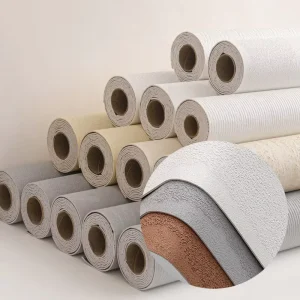 Rock Wallpaper White Peel and Stick Wall Panel Easy to Install Artificial Stone Soft Wallpaper Wall Covering