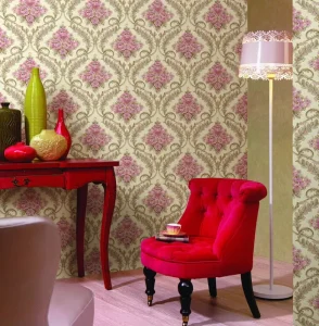 Romantic Floral Design European Style PVC Wall Paper Wallpaper Decor