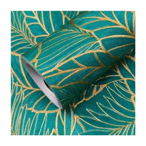 Room Wallpaper Home Decoration Floral Dark Green Wallpaper