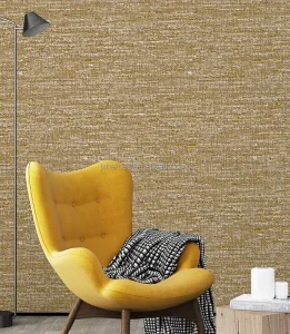 Rough Linen Fabric Pattern PVC Wallpaper Home Decoration