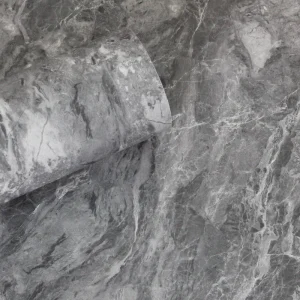 SHQ Self-Adhesive ECO-Friendly Modern Matte Cement Ash Texture PVC Wallpaper Waterproof Anti-Static Living Room Hotel Apartment