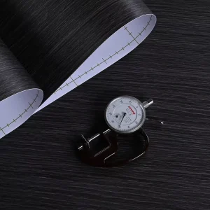 SHQ Waterproof Oil Proof Self Adhesive PVC High Glossy Modern Wallpaper Black Geometry Design 0.14 0.2MM Thickness 2 Year