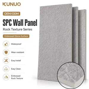 SPC Wall Panel Geometry Pattern Waterproof Decorative Board Modern Interior Cladding for TV Background Bathroom Household Use