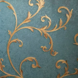 Scroll Design Non woven Backing PVC Vinyl Wallpaper