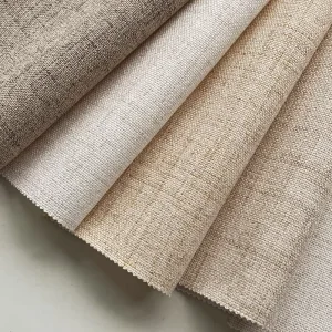 Seamless Natural Linen Wallpaper Fabric Textured Wall Finish Neutral Tone For Modern Living Room Bedroom Accent Fabric Wallpaper