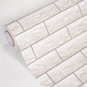 Self Adhesive 3D Brick Wallpaper Kitchen Waterproof Thickened Vinyl Wall Sticker Easy Install Scratch Resistant Modern Room