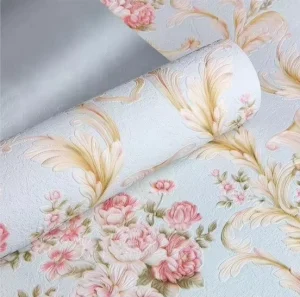 Self-Adhesive 3D Floral Embossed Foam Wallpaper Rolls Multi-Pattern Peel and Stick Design Factory Supply