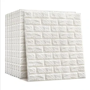 Self Adhesive 3D Foam Brick Sticker Panel Wall Home Decor Warm Color Wallpaper