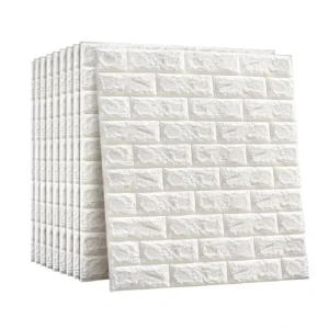 Self Adhesive 3D Foam Brick Sticker Panel Wall Home Decor Warm Color Wallpaper