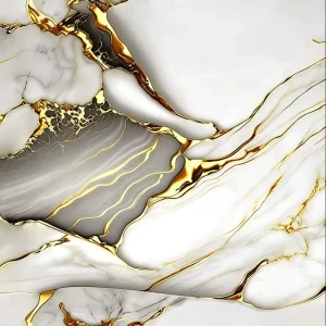 Self Adhesive 3D Marble PVC Wall Panel Waterproof Geometric Decorative Wallpaper Roll for Living Room & Bedroom