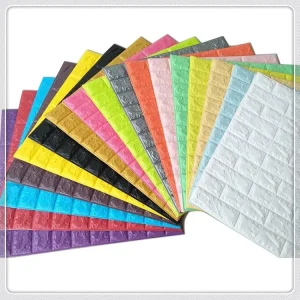 Self Adhesive 3D PVC Wall Sticker 3D Wall Panel with Sticker Decorative PVC Wall Sticker