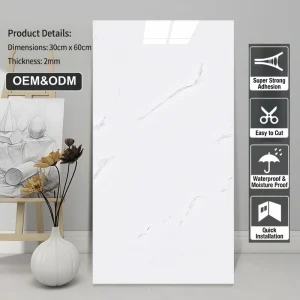 Self Adhesive 3D Stripes Plaid PVC Wall Panel Moisture Proof Waterproof Eco Friendly Modern Apartment Living Room Interior