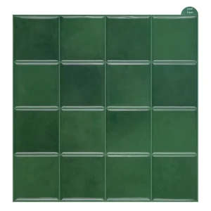 Self Adhesive Backsplash Wall Tiles Square Mosaic Peel and Stick Green Wallpaper Decals for Kitchen Backsplash