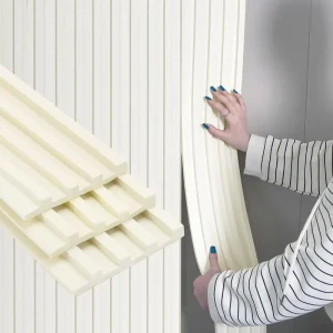 Self Adhesive Eco Friendly Waterproof Peel and Stick 3D White Wall Panels
