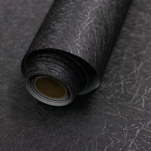 Self Adhesive Embossed Modern Silk Wallpaper Moisture Proof Waterproof Removable Vinyl Wrap for Kitchen Cabinets Wall
