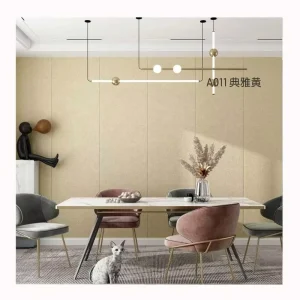 Self Adhesive Fabric Wallpaper Wall Panel Roll Thickened PE Foam 3d Modern Waterproof Wall Paper Home Office Stripes & Plaid