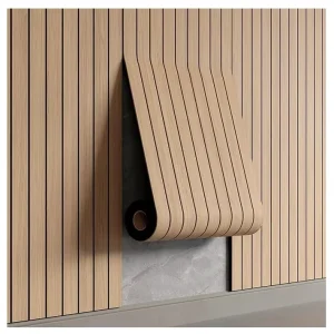 Self-Adhesive Grille Wall Sticker Waterproof Peel Stick Fluted Wall Panel