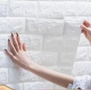 Self Adhesive Home Decoration Sticker Foam Vinyl Ceiling Brick Waterproof Room Wall Paper 3D Wallpaper Brick Design