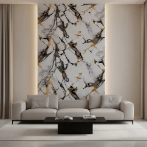 Self-Adhesive Marble Wallpaper Waterproof Marble Wall Sticker Roll for Internal Walls