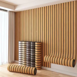Self-Adhesive Modern Embossed 3D Foam Wallpaper Thickened Grid Pattern Stripes Plaid Waterproof Fireproof Soundproof Peel Stick