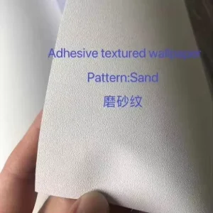 Self Adhesive Modern Frosted Texture Bedroom Wallpaper