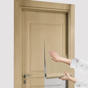 Self Adhesive Modern Household PVC Waterproof Door Cover with Peel Stick Sticker for Home Decoration