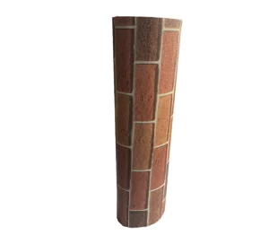 Self Adhesive Modern Waterproof Fireproof 3D Brick Wallpaper Stone Design Kitchen Gym Outdoor Entertainment Household PVC Film