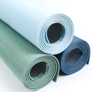 Self Adhesive Non Woven Fabric Hotel Wallpaper Foam 3d Linen Roll