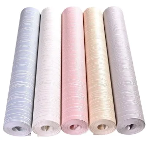 Self Adhesive Non Woven Wallpaper Luxury Thick Peel and Stick Wallpaper Sticker for House Decor Furniture Decorative Peel Stick