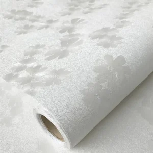 Self Adhesive PVC Decorative Film Wallpaper Oil Proof Wall Covering for Living Room