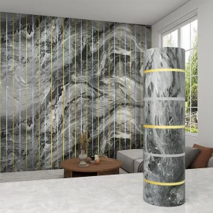 Self-Adhesive PVC Faux Wall Stickers Modern Geometric Pattern Waterproof Durable for Commercial Wallpaper Decor